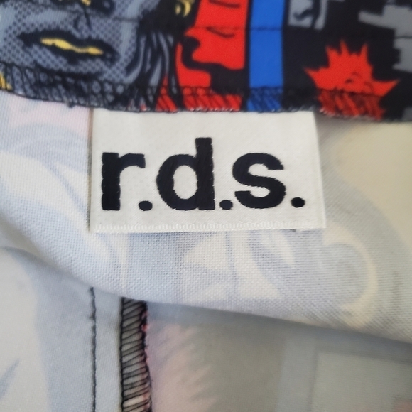 R.D.S. SPACE GIRL Z 90'S VINTAGE SUPER HERO COMIC GRAPHIC MINI SKIRT WOMEN S/M - Picture 8 of 8